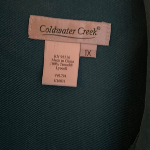 Cold Water creek teal jacket. Worn once or twice - Picture 5 of 5